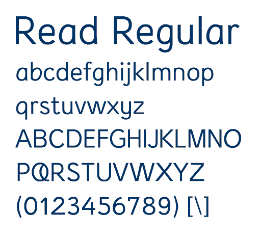 Read Regular font