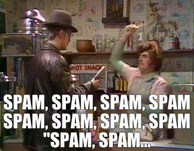 meme: spam